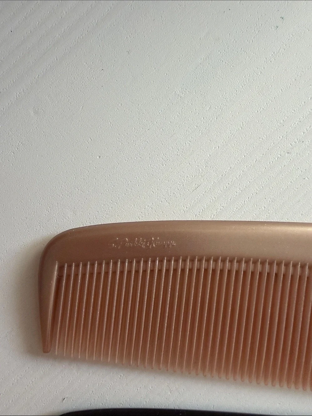 Vintage Dual-Teeth Men's Hair Combs (2)- Black and Rose Gold Made in Finland